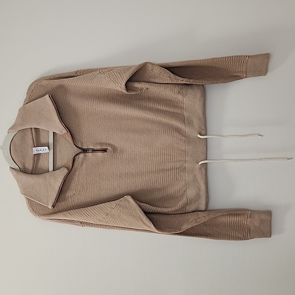 Varley 100% Cotton  Buckingham Half-Zip Sweatshirt Size Meduim - Picture 3 of 16